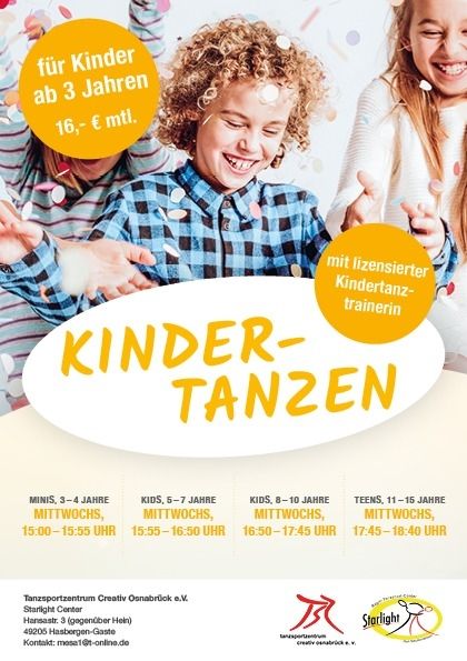 Flyer Kindertanzen 2023